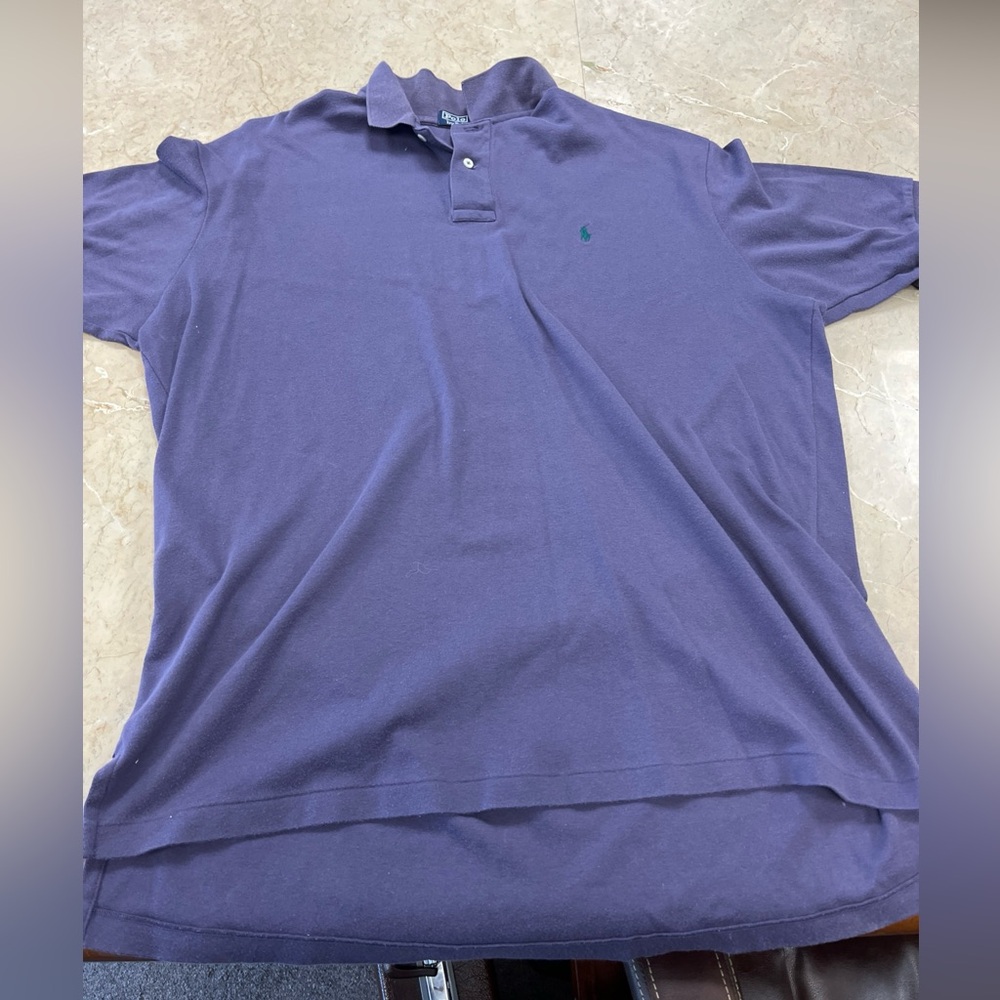 Polo By Ralph Lauren Men's Polo Shirt Size XL Purple 100% Cotton